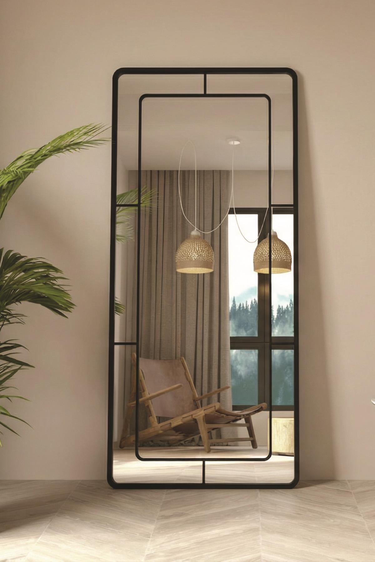 Edgea Boy Aynası Metal Çerçeveli