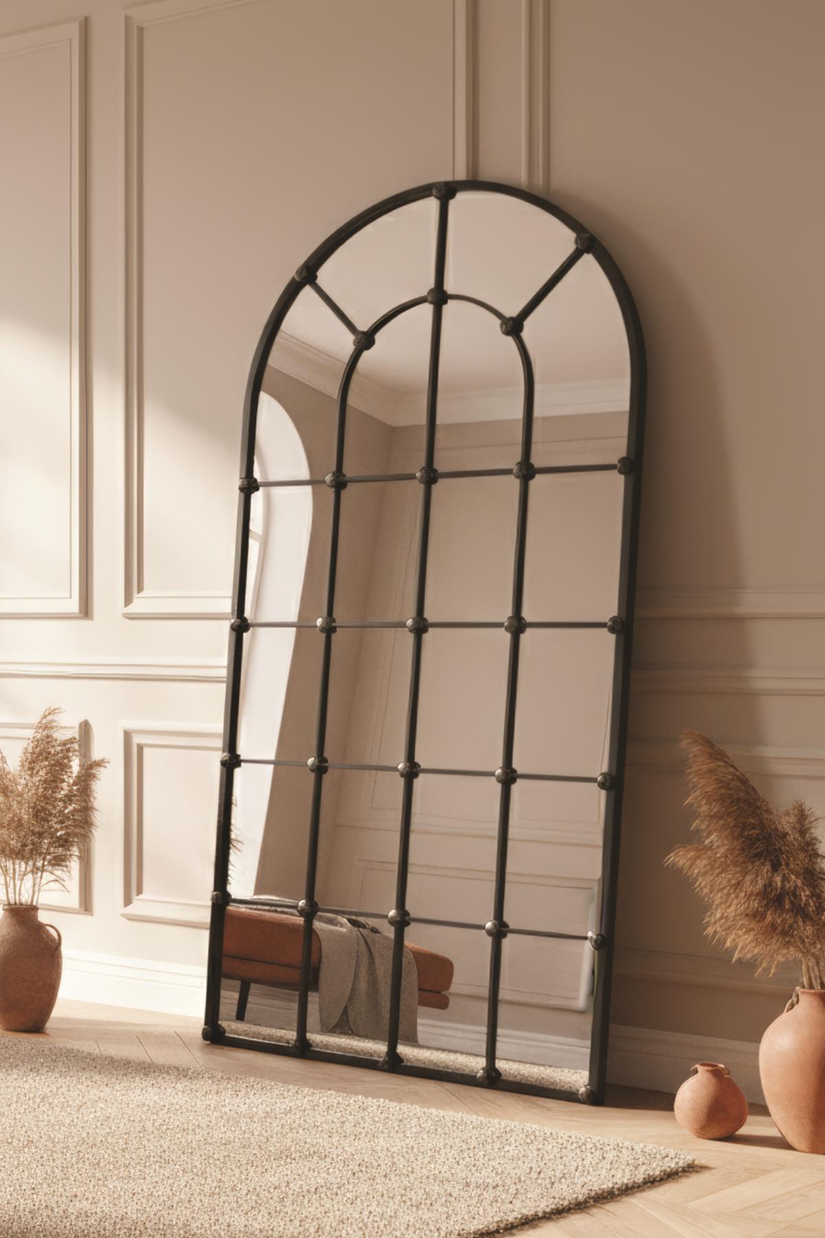 Ovalis Boy Aynası Metal Çerçeveli